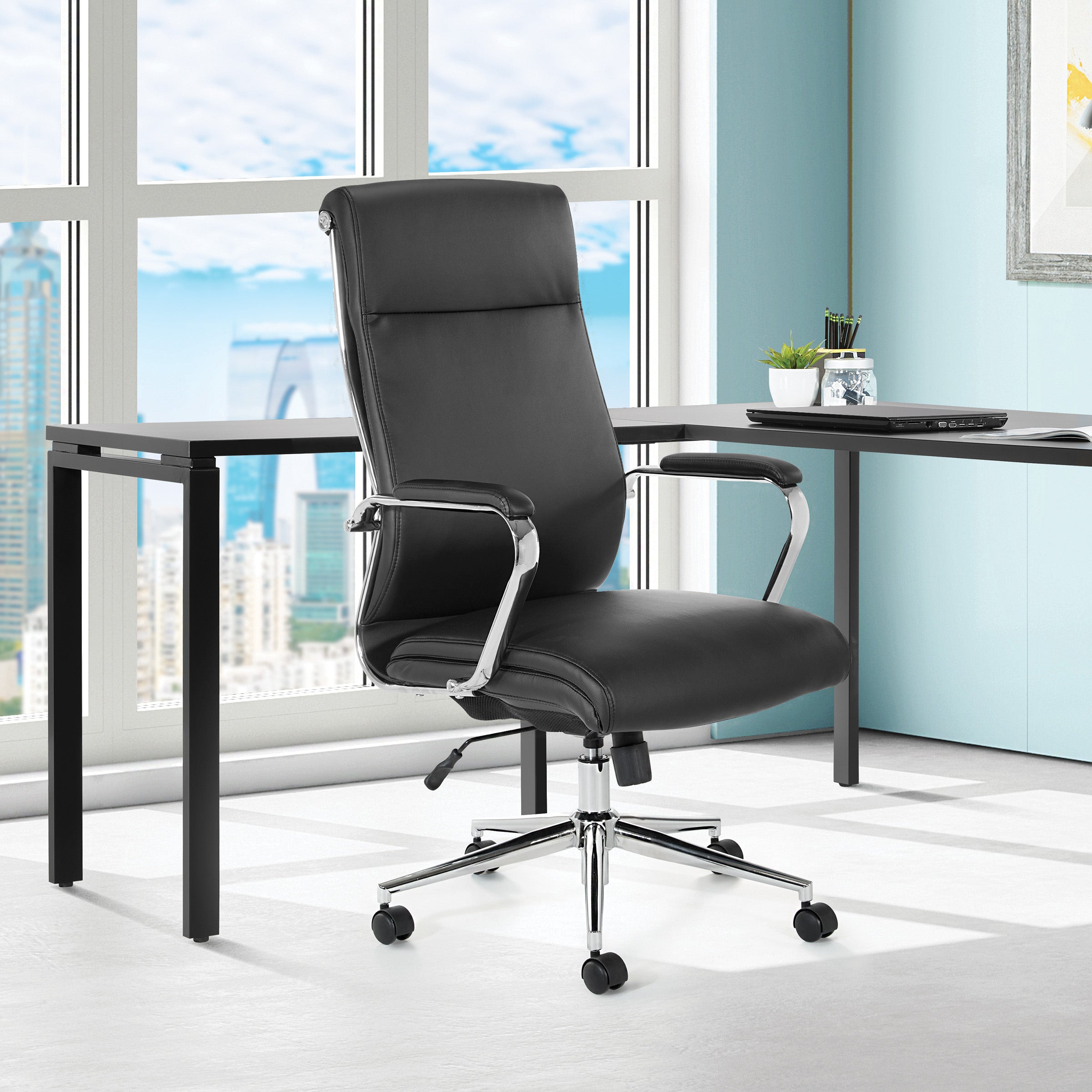High Bk Silver Ion Technology Fabric Chair